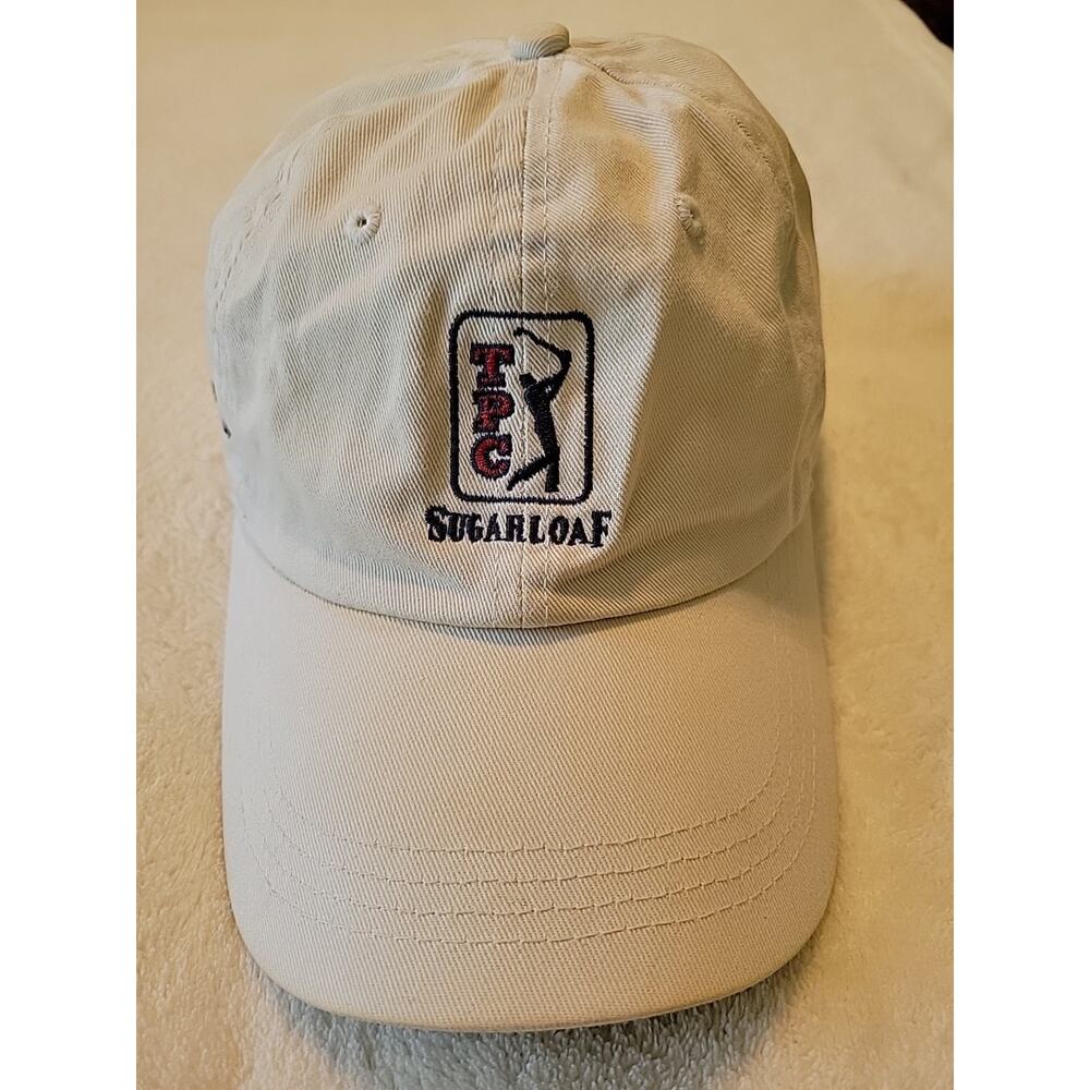 TPC Sugarloaf GA Golf Hat Cap Vintage Adjustable Khaki 2007 Jones Cup Campbell